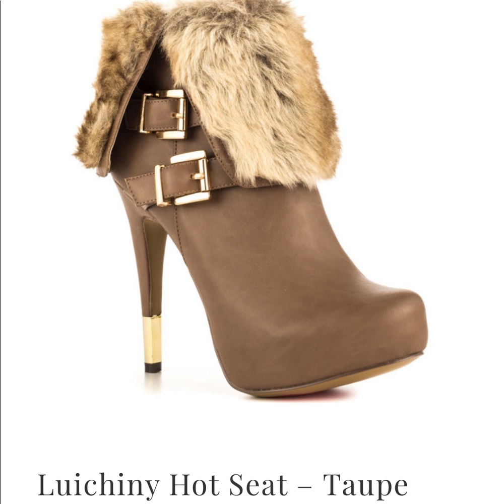 High heel booties